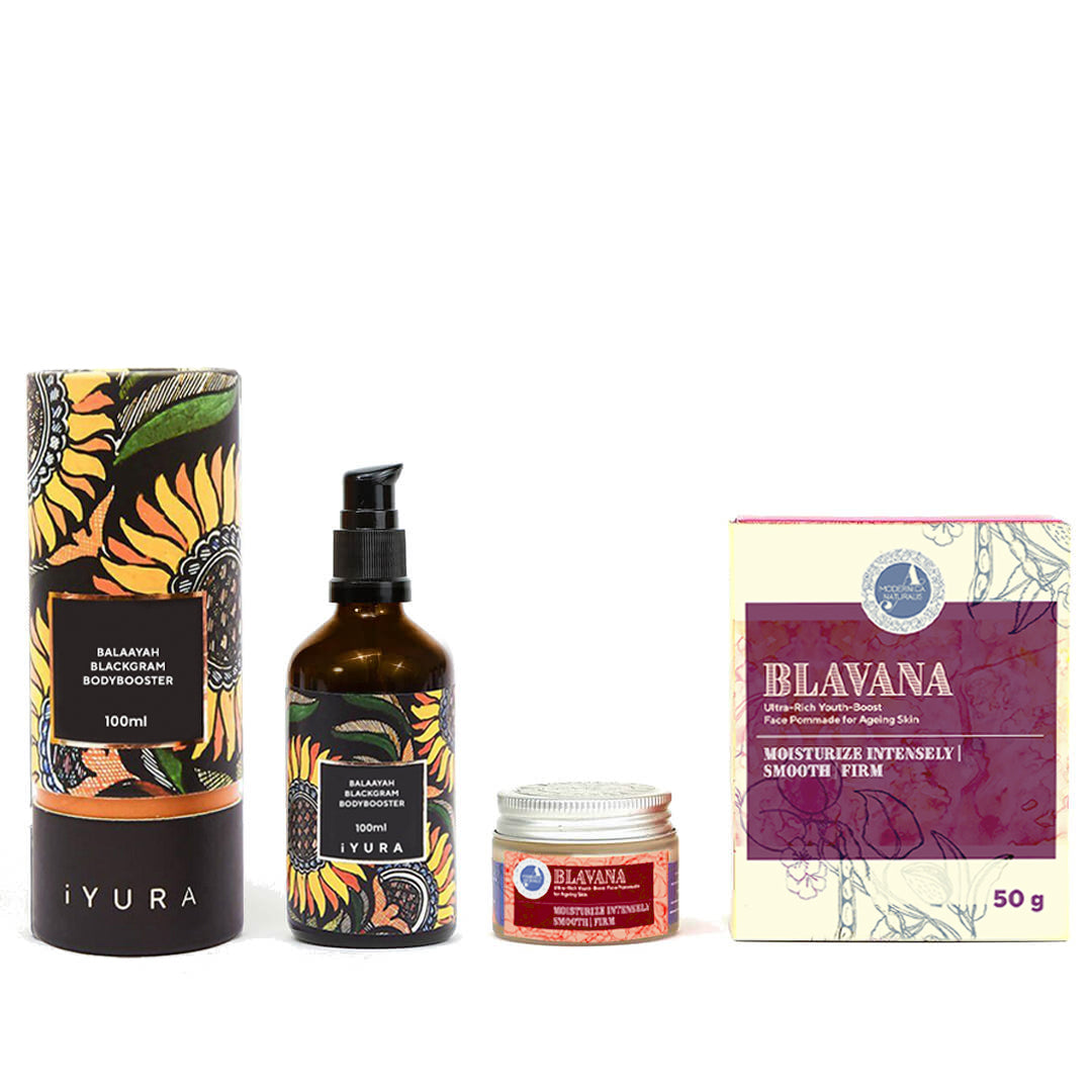 Black Gram Σετ Κρέμας Προσώπου για Όψη Σύσφιξης και Ενυδατικού Λαδιού Σώματος