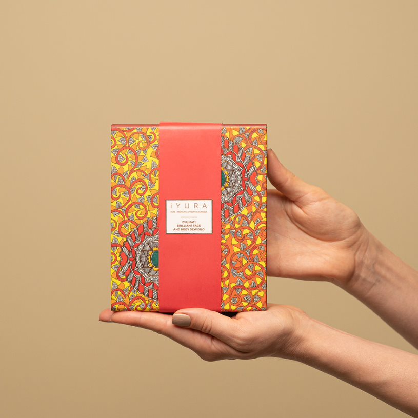 Dyumati Brilliant Δίδυμο προϊόντων για το πρόσωπο και το σώμα - Μείγμα «The Awakened Soul» & Μείγμα «The Illuminated Heart»