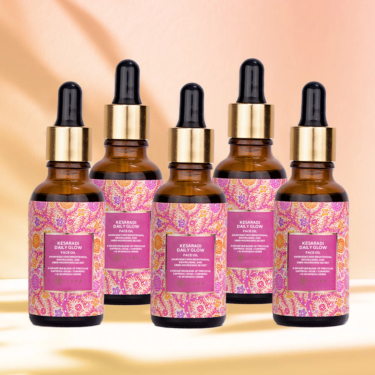 Kesaradi Daily Glow Λάδι προσώπου-  Πακέτο των 5