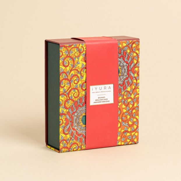 Dyumati Brilliant Δίδυμο προϊόντων για το πρόσωπο και το σώμα - Μείγμα «The Awakened Soul» & Μείγμα «The Illuminated Heart»